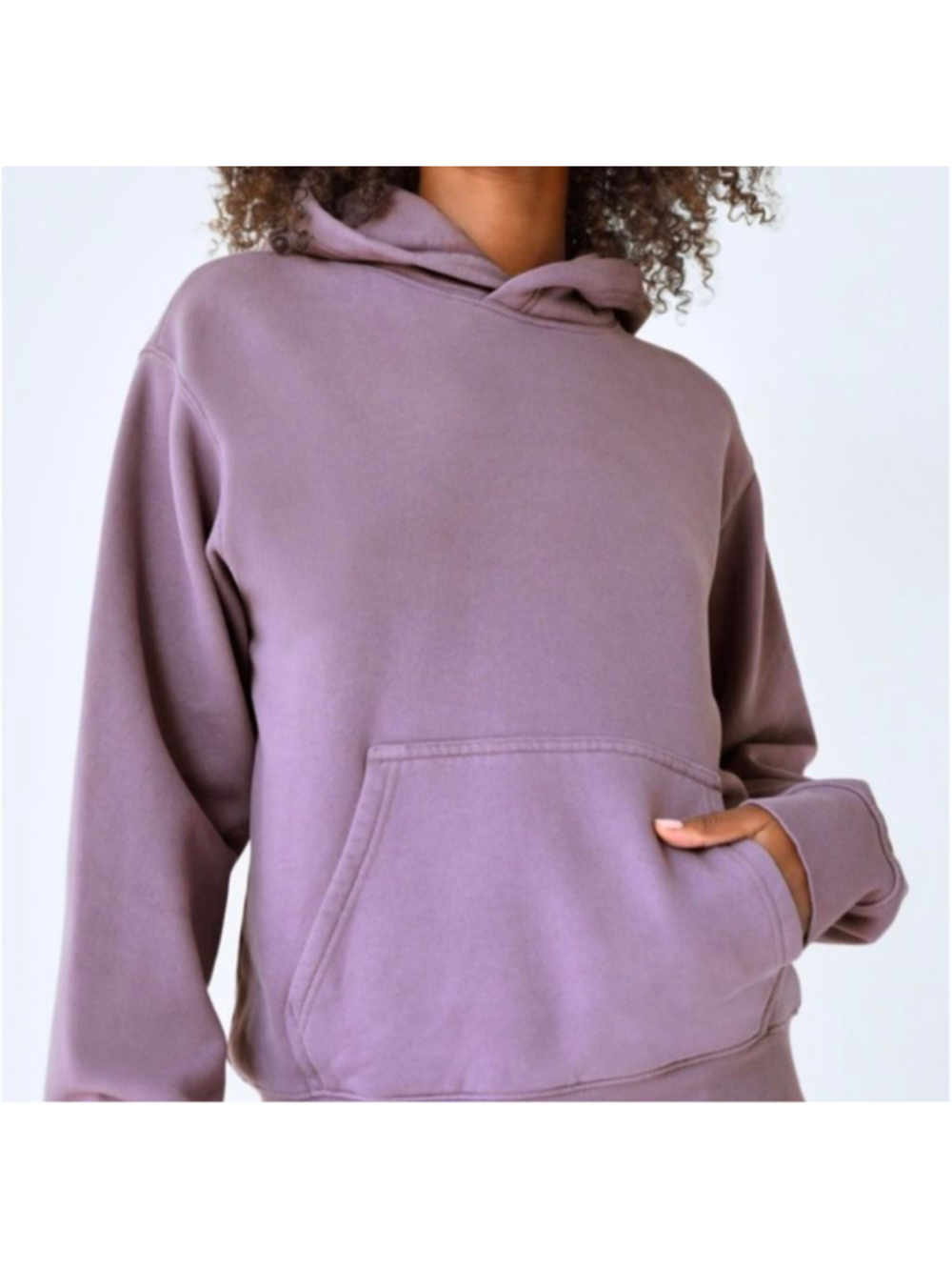 Aritzia Tna CozyAF Lavender Hoodie M comfy airport outfit Loungewear streetwear